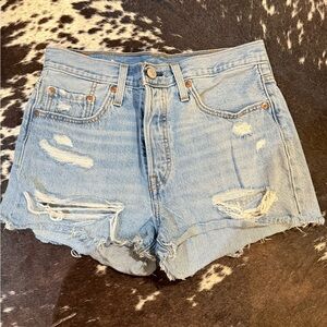 Levi’s Distressed 501 Shorts